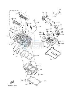 MTN-320-A MT-03 ABS (B084) drawing CYLINDER HEAD