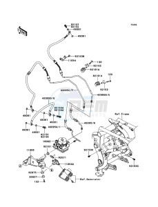 VERSYS_ABS KLE650DCF XX (EU ME A(FRICA) drawing Brake Piping