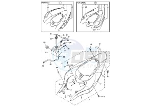 YZF R1 1000 drawing SIDE COVER