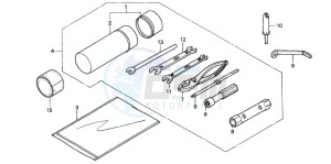 TRX350FM RANCHER 4X4 drawing TOOLS