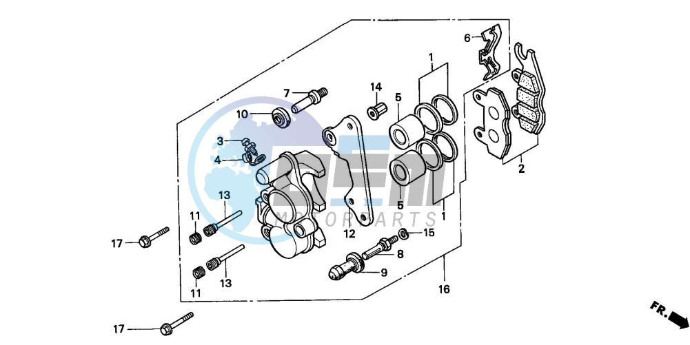 FRONT BRAKE CALIPER