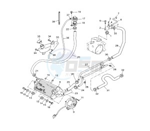 YP R X-MAX 250 drawing COOLING SYSTEM