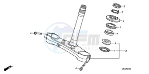 CBR1000RR9 Korea - (KO / MME) drawing STEERING STEM