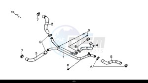 MAXSYM 600 I ABS EXECUTIVE (LX60A4-EU) (E4) (L7-M0) drawing WATER HOSE