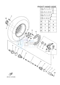 YFM700FWAD YFM70GPLH GRIZZLY 700 EPS (B1A6) drawing FRONT WHEEL 2