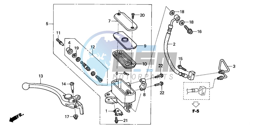 FR. BRAKE MASTER CYLINDER (ST1300)