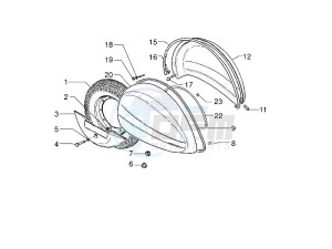 PX 150 (EMEA, APAC, LATAM) (Jp, Mx) drawing Side cover - Spoiler