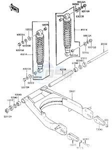 EN 450 A [454 LTD] (A1-A5) [454 LTD] drawing SWINGARM_SHOCK ABSORBER