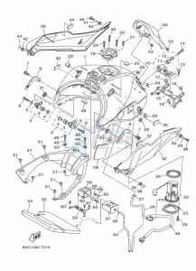 TRACER 900 MTT850 (B5CC) drawing FUEL TANK