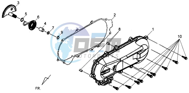 CRANKCASE COVER LEFT