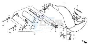 CR250R drawing EXPANSION CHAMBER