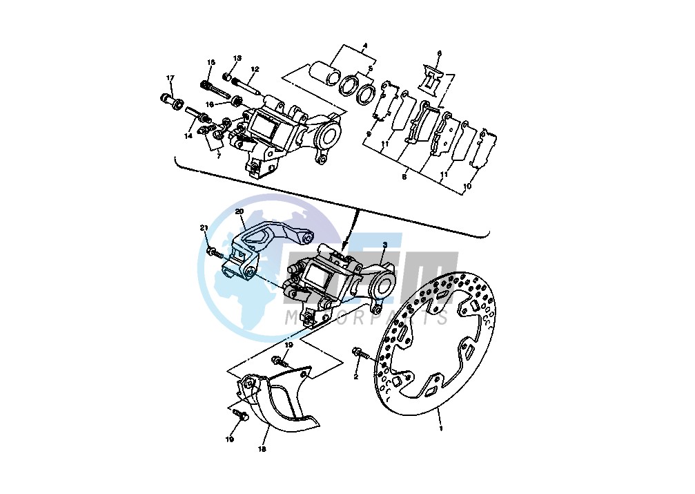 REAR BRAKE CALIPER