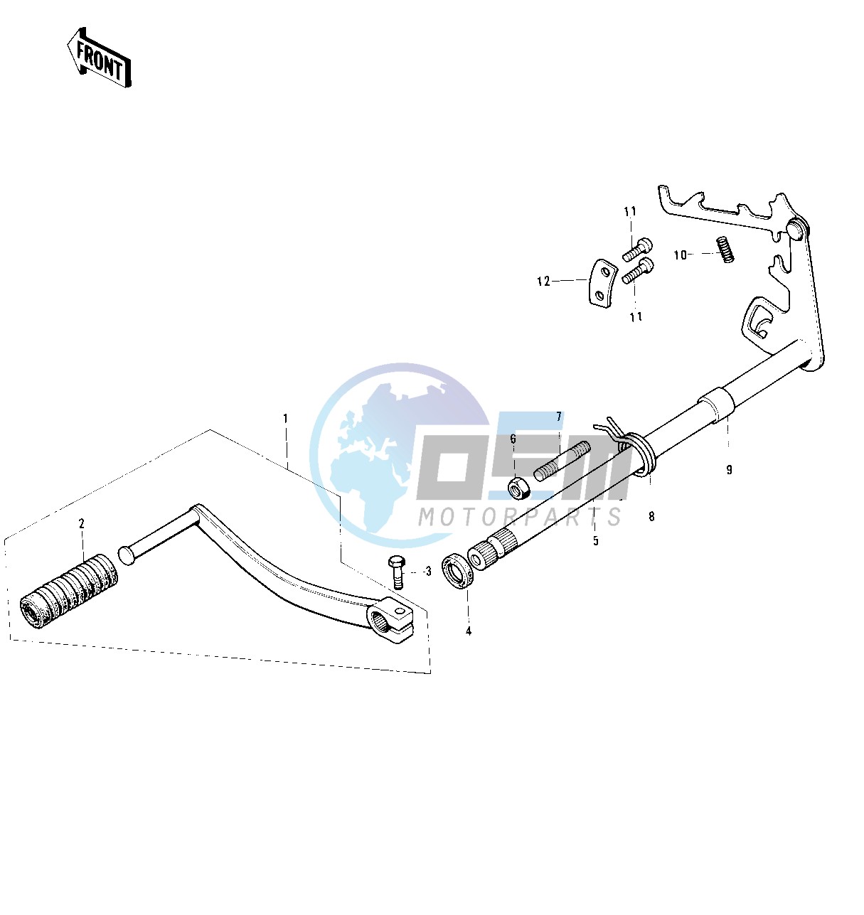 GEAR CHANGE MECHANISM -- 74-75- -