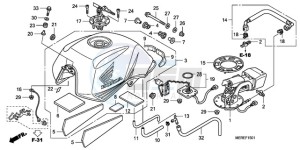 CBF600NA9 Europe Direct - (ED / ABS) drawing FUEL TANK (CBF600N/NA)