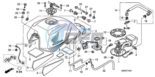 FUEL TANK (CBF600N/NA)