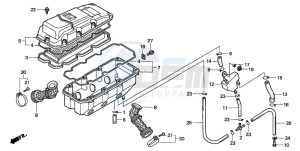 GL1500C F6C drawing AIR CLEANER