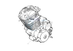 SENDA R - 125 drawing ENGINE