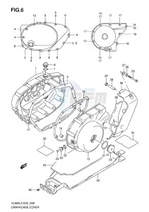 VL800C INTRUDER EU drawing CRANKCASE COVER