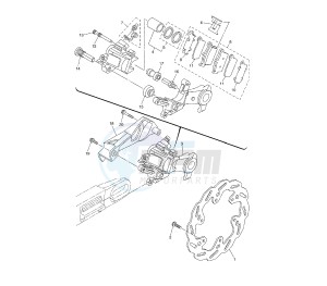 WR X 250 drawing REAR BRAKE CALIPER