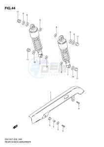 GN125 (E2) drawing REAR SHOCK ABSOBER