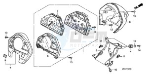 CB600F39 Europe Direct - (ED / ST 25K) drawing METER