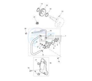 YQ AEROX 50 drawing OIL PUMP