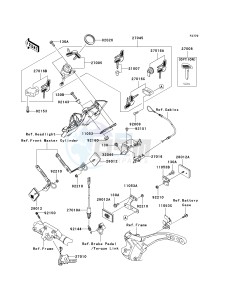 VN 2000 A [VULCAN 2000] (A6F-A7F) A7F drawing IGNITION SWITCH_LOCKS_REFLECTORS