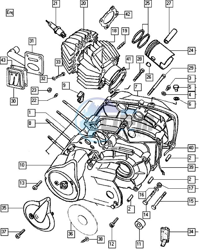 Crankcase-cylinder