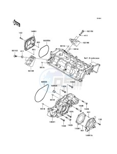 JET SKI ULTRA 300X JT1500HBF EU drawing Engine Cover(s)