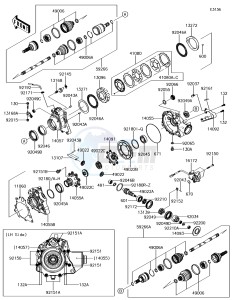 BRUTE FORCE 750 4x4i EPS KVF750HJF EU drawing Drive Shaft-Front