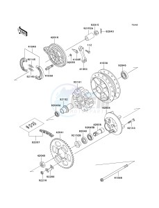 BR 125 B [WIND 125] (B2) B2 drawing REAR HUB