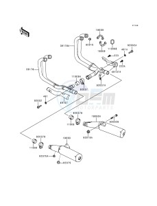 ZG 1000 A [CONCOURS] (A10-A14) [CONCOURS] drawing MUFFLER-- S- -