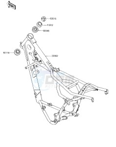 KX 125 C [KX125L] (C1) [KX125L] drawing FRAME