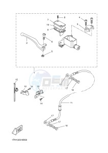 NS50 AEROX R (1PH5 1PH5 1PH5 1PH5 1PH5) drawing FRONT MASTER CYLINDER