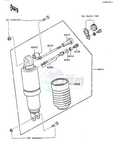 ZX 750 A [GPZ 750] (A1-A2) [GPZ 750] drawing SHOCK ABSORBER