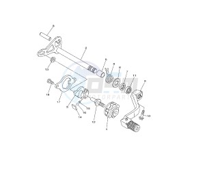 YZ LC 125 drawing SHIFT SHAFT