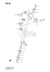 LT-F400 (P17) drawing STEERING SHAFT