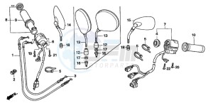 VTX1800C drawing HANDLE SWITCH (VTX1800C15/6/7/8)