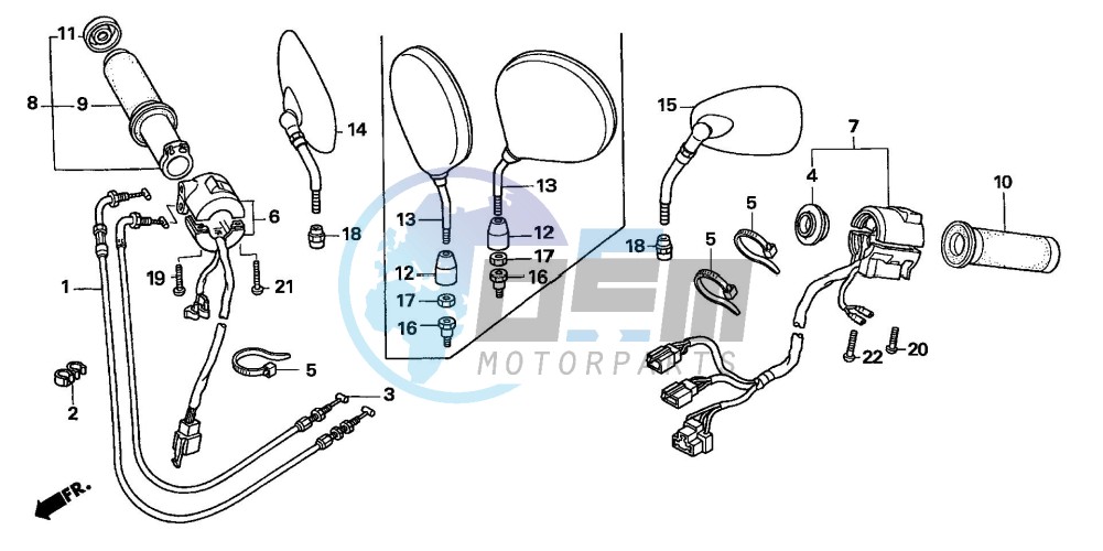 HANDLE SWITCH (VTX1800C15/6/7/8)