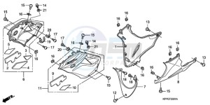 CBR125RWA Europe Direct - (ED / BLA) drawing UNDER COWL (CBR125RW7/RW9/RWA)