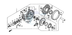 ST1100A drawing FINAL DRIVEN GEAR (ST1100L/M/N/P/R)