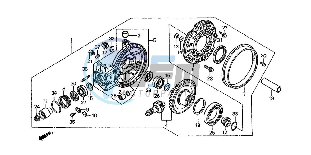 FINAL DRIVEN GEAR (ST1100L/M/N/P/R)