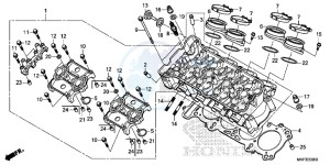 CBR1000S2 2ED - (2ED) drawing CYLINDER HEAD