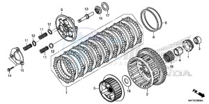 CBR1000S2 2ED - (2ED) drawing CLUTCH