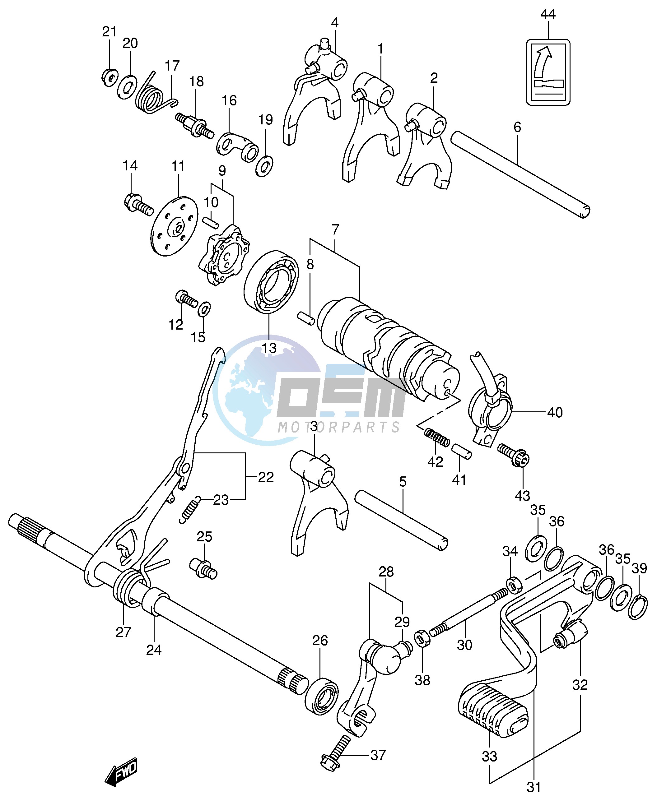 GEAR SHIFTING (1)(MODEL K4 K5 K6 K7)