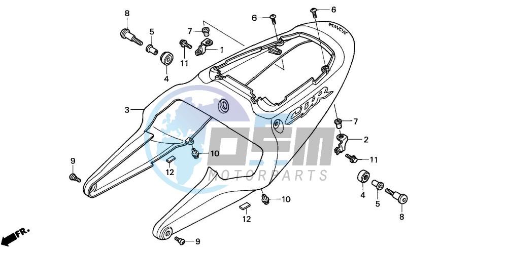 REAR COWL (CBR900RR2,3)