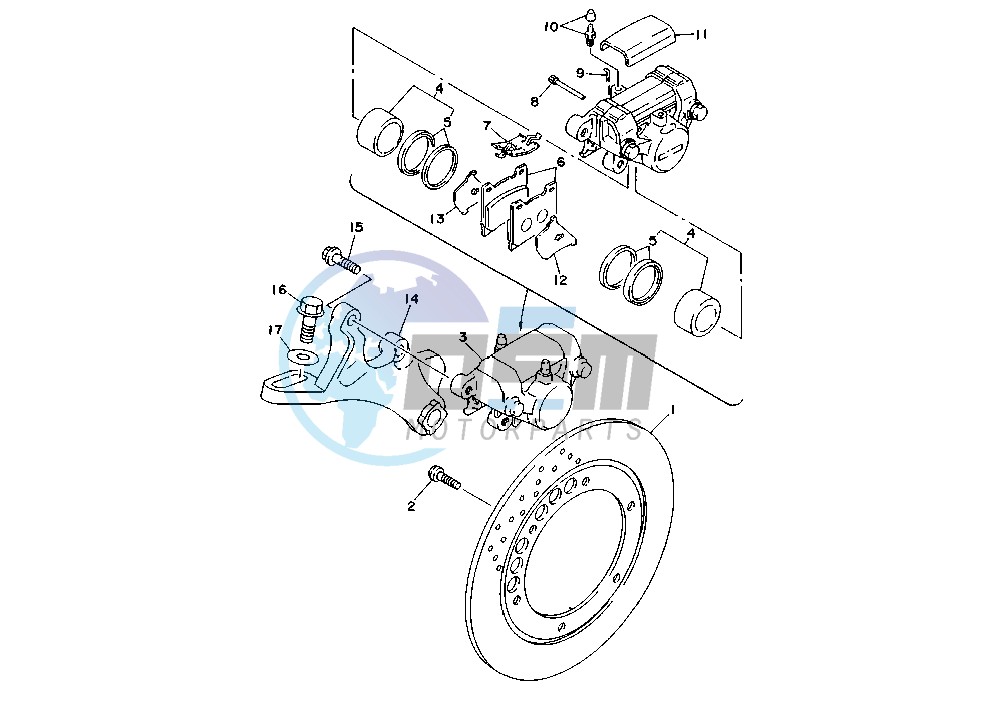 REAR BRAKE CALIPER