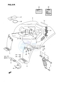 LT80 (P3) drawing REAR FENDER (MODEL L)