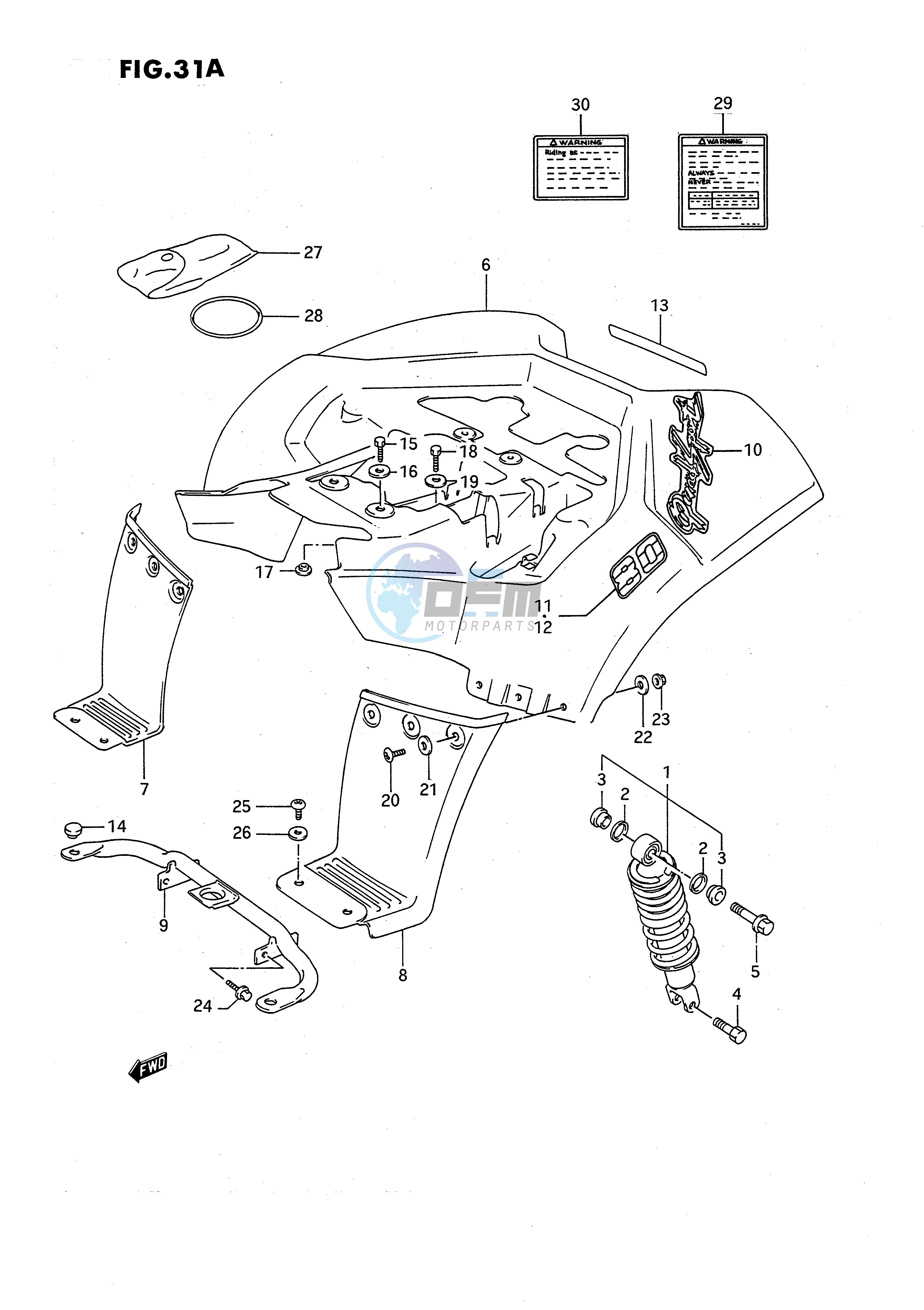 REAR FENDER (MODEL L)