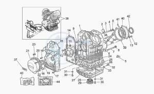 V 11 1100 Le Mans - Sport Naked Le Mans/Sport Naked drawing Crankcase